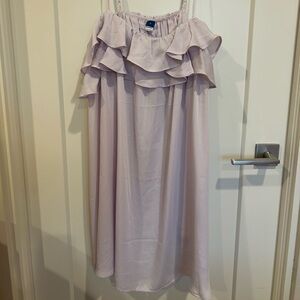 MED OLD NAVY LIGHT PURPLE RUFFLE MINI DRESS